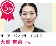 大重 奈菜 さん