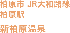 柏原市 JR大和路線 柏原駅 新柏原温泉