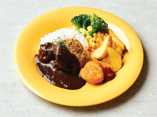 ワイアードカフェ ハンバーグKIDSプレート 660円（税込）