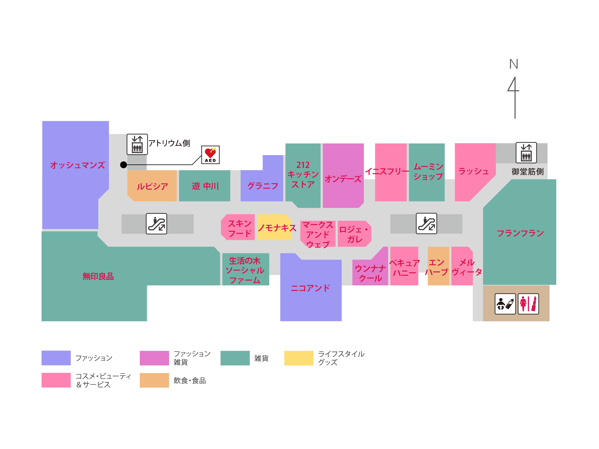 ルクア 8f フロアマップ Lucua Osaka ルクア大阪